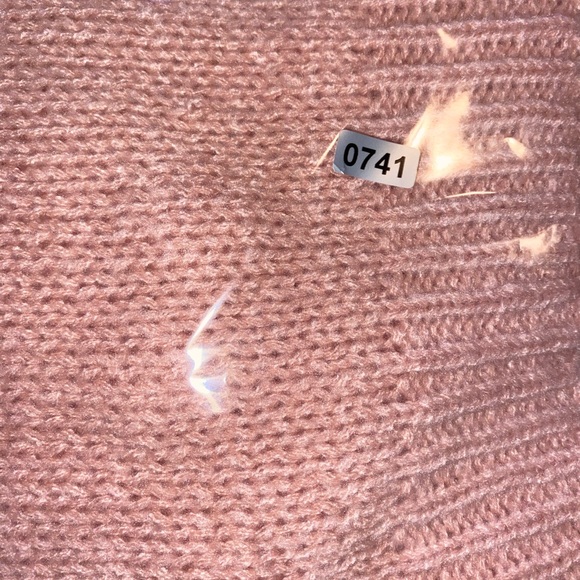 Chic Blush Cardigan with Red Cherry Accents - Picture 5 of 5